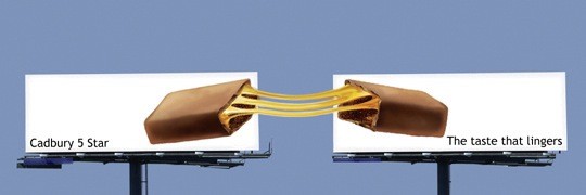Cadbury print/OOH ad 2 — confectionery campaign