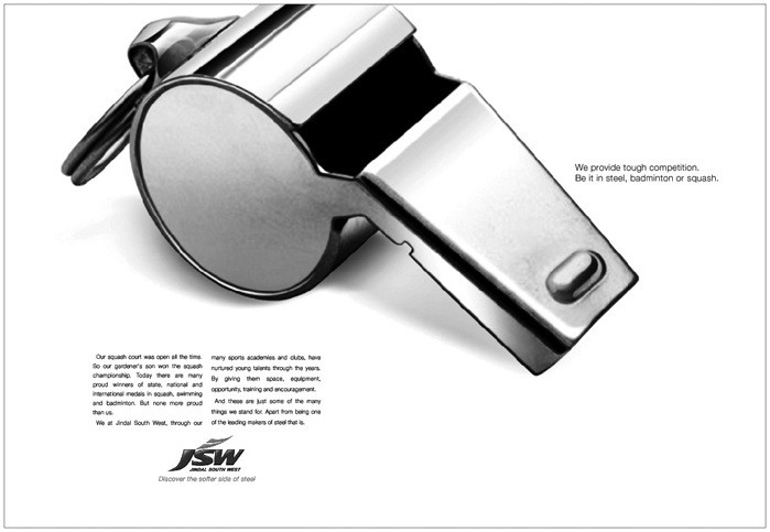 JSW Steel — 'Discover the softer side of steel' series, ad 5